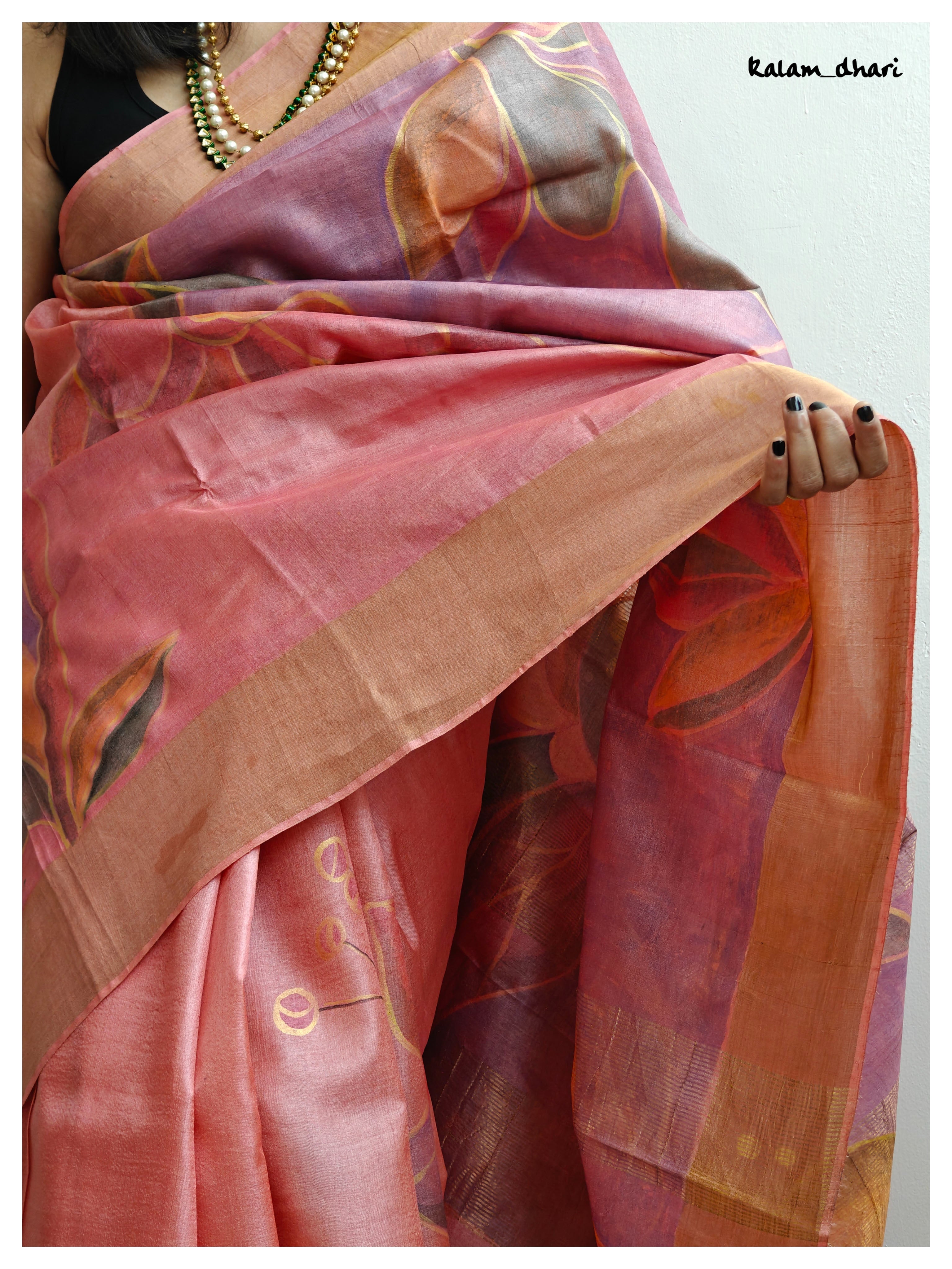 Apsara Painted Kosa Silk Saree