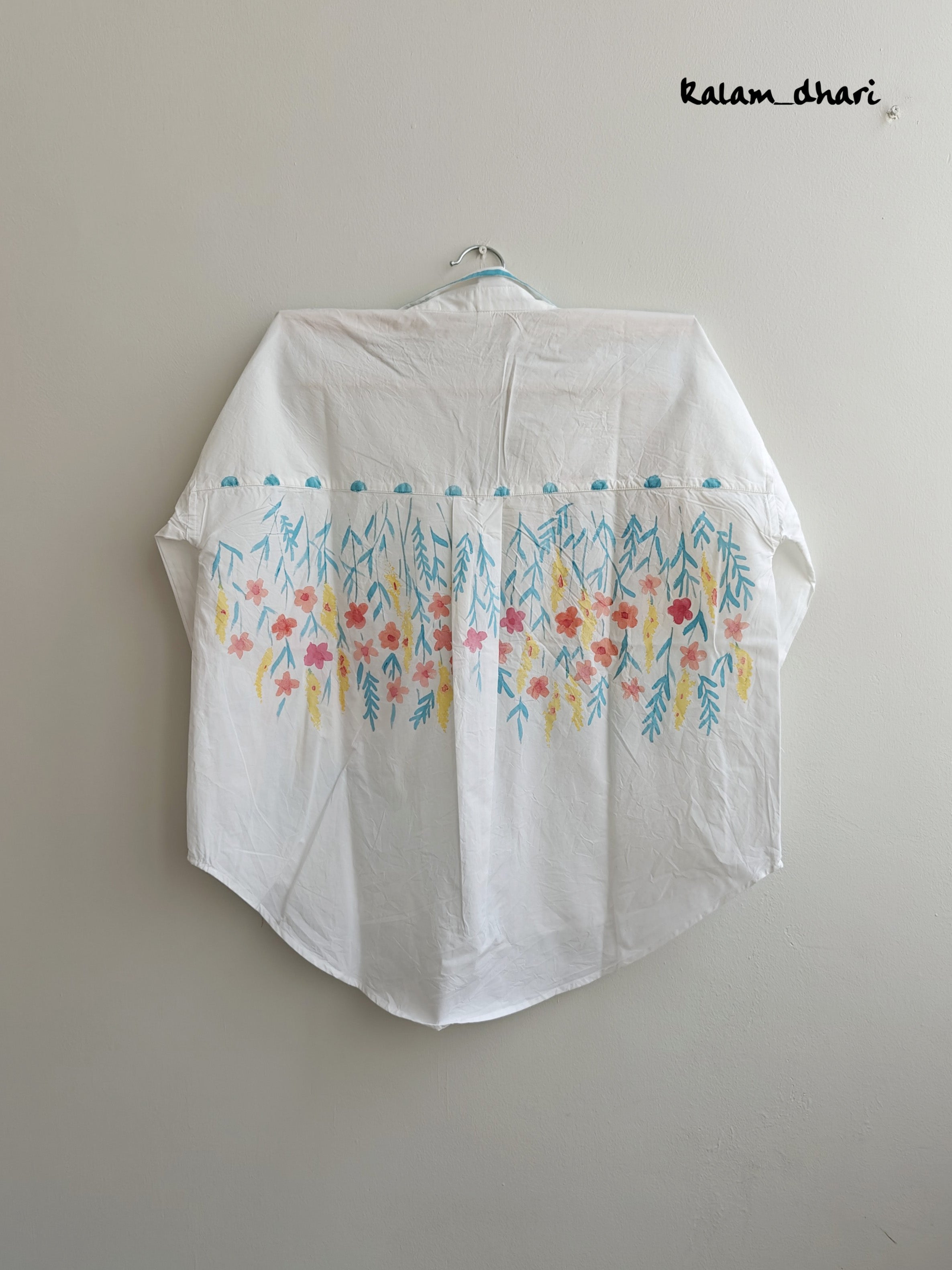 Wildflowers Painted Oversized Shirt