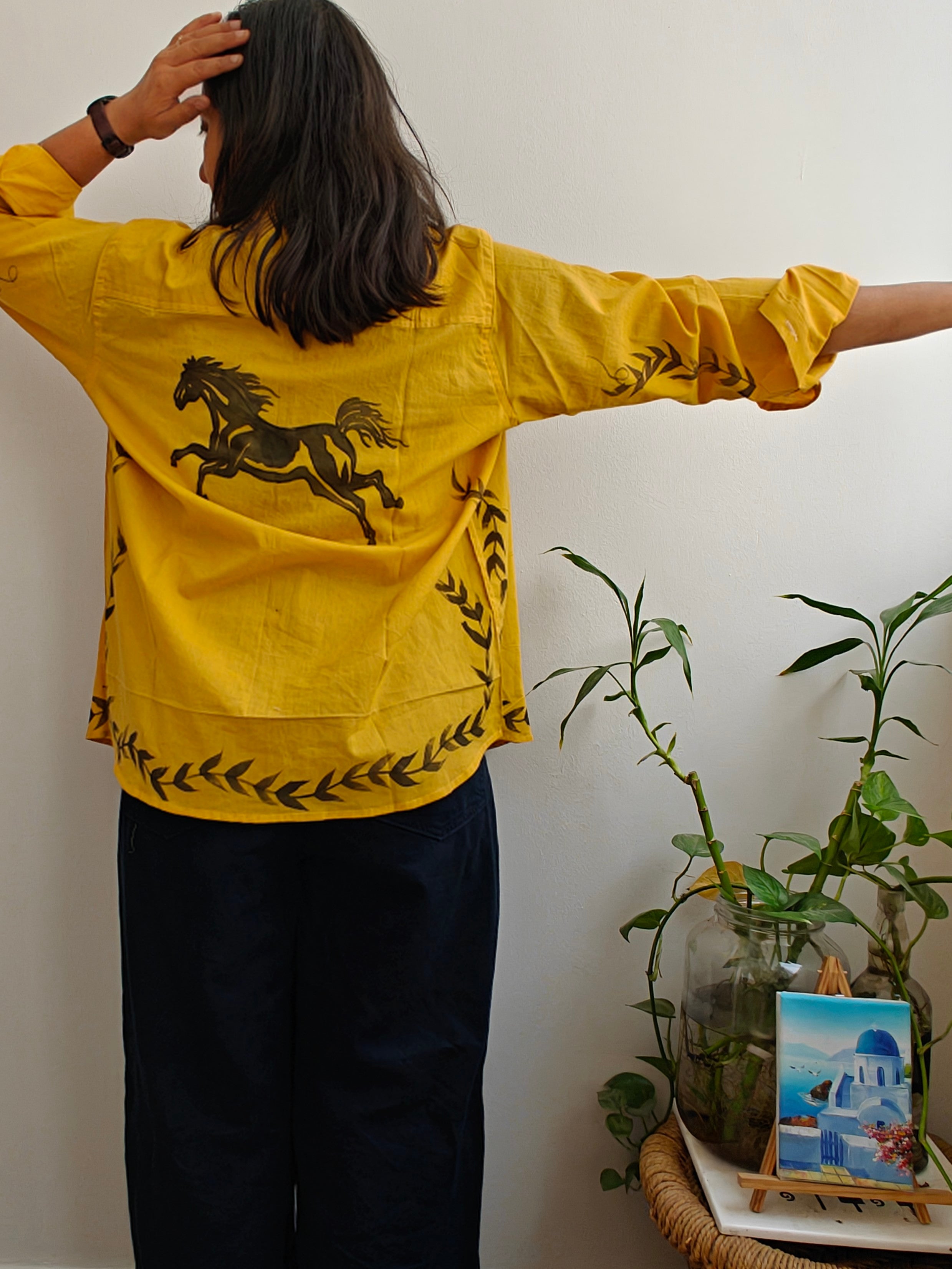 Fire Horse Painted Mul Shirt