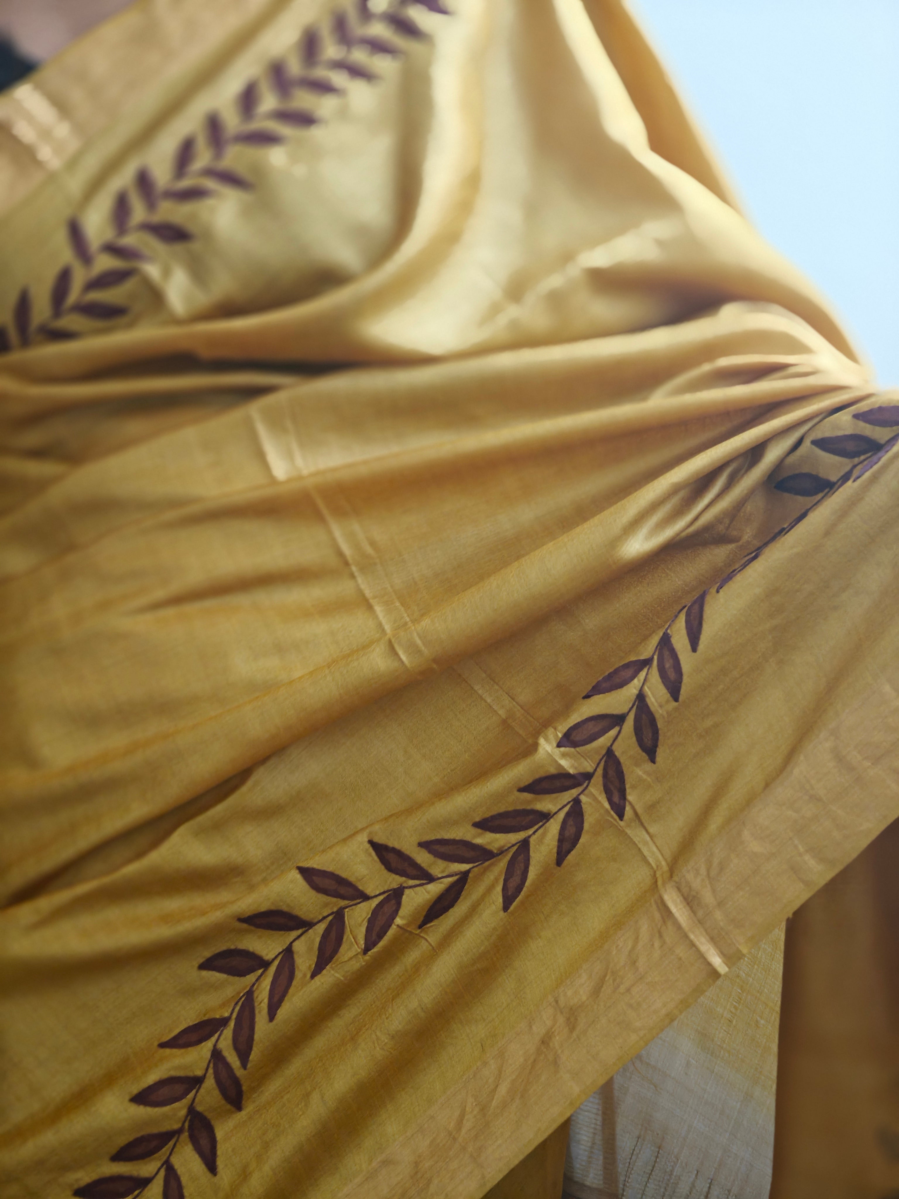 Prakashi Applique Kosa saree