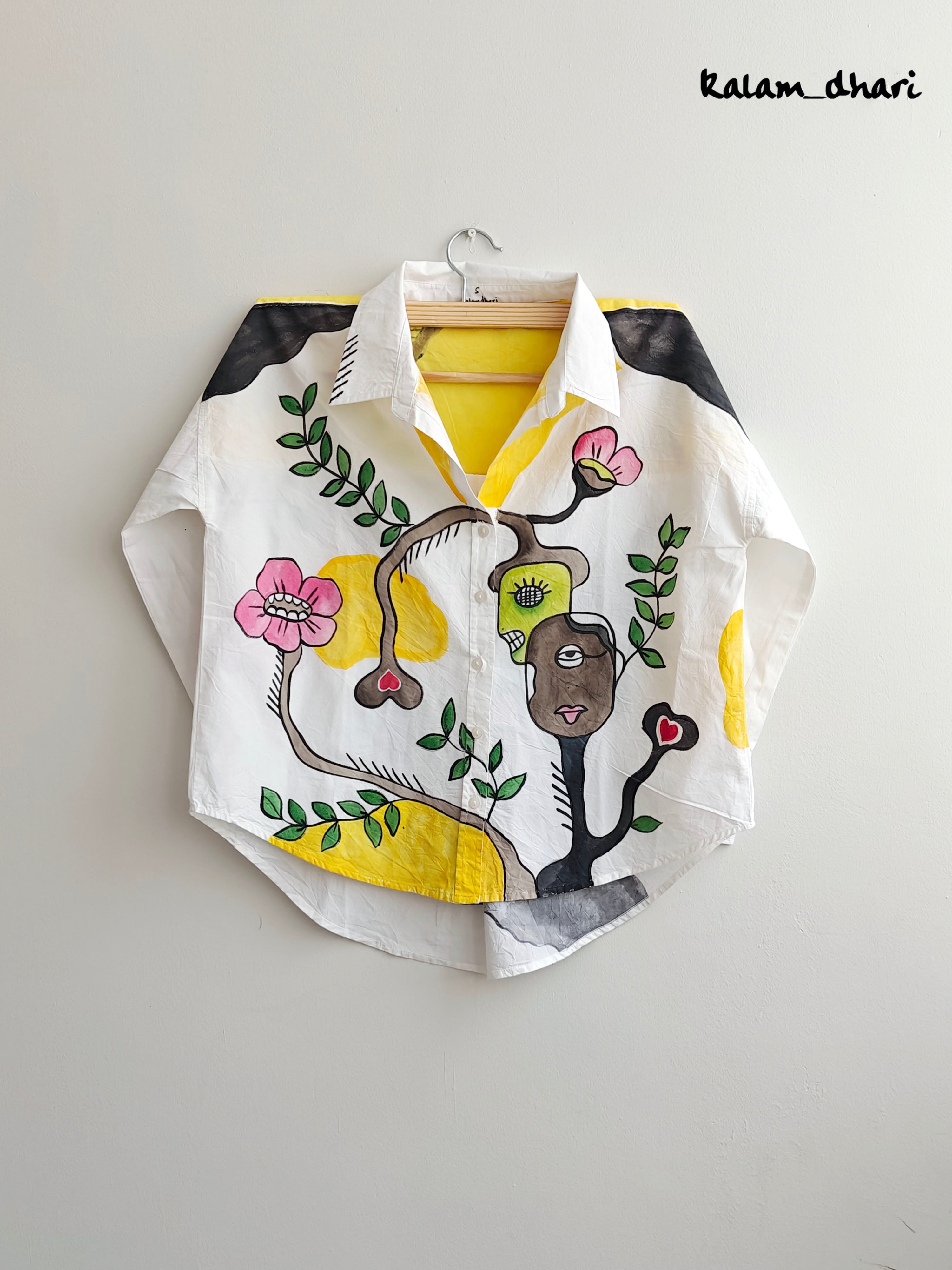 Faces Painted Oversized Shirt