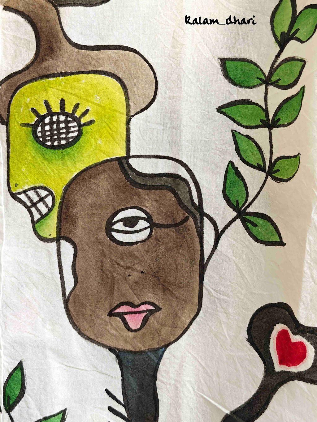 Faces Painted Oversized Shirt