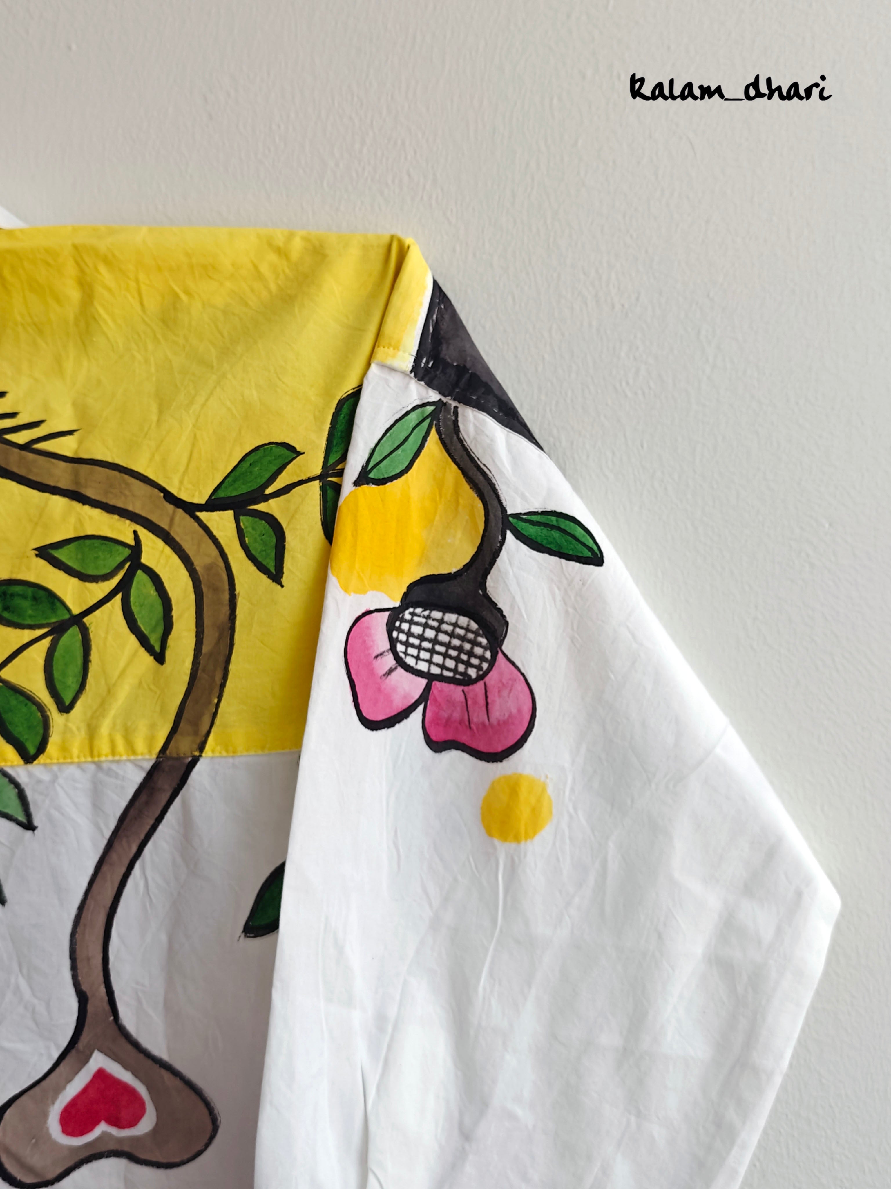 Faces Painted Oversized Shirt