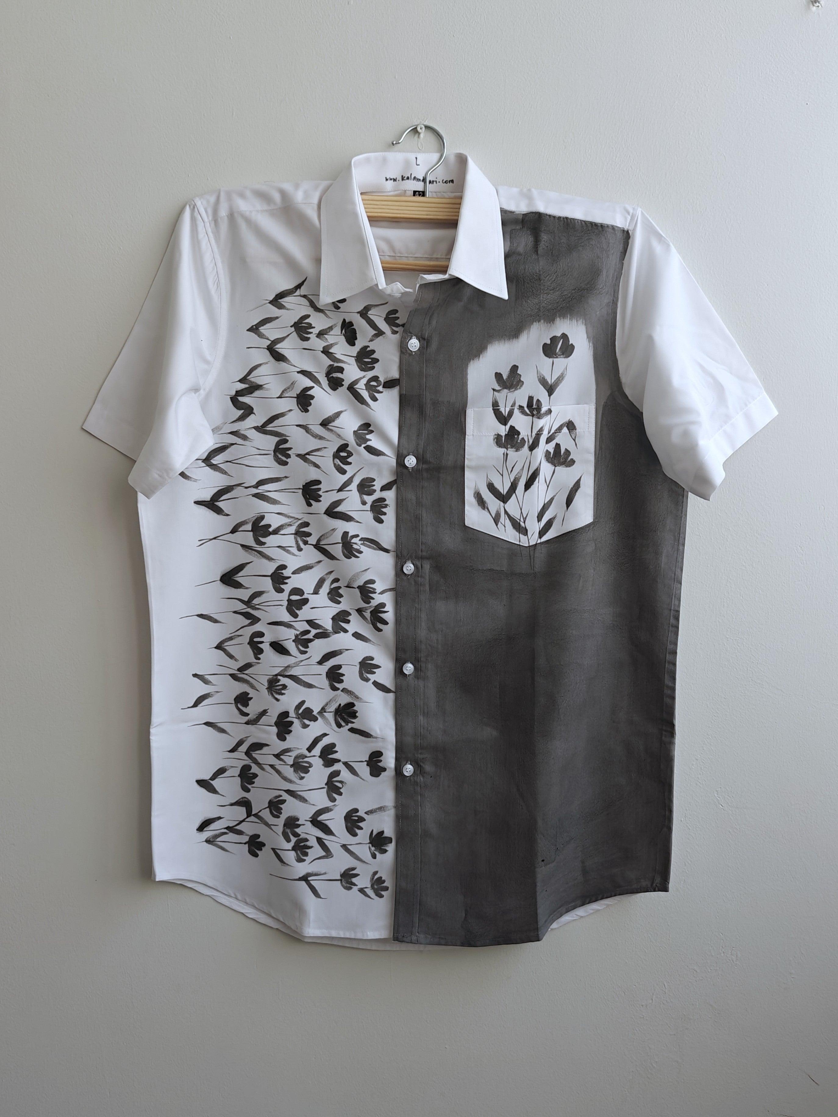 Black Phool Half Shirt