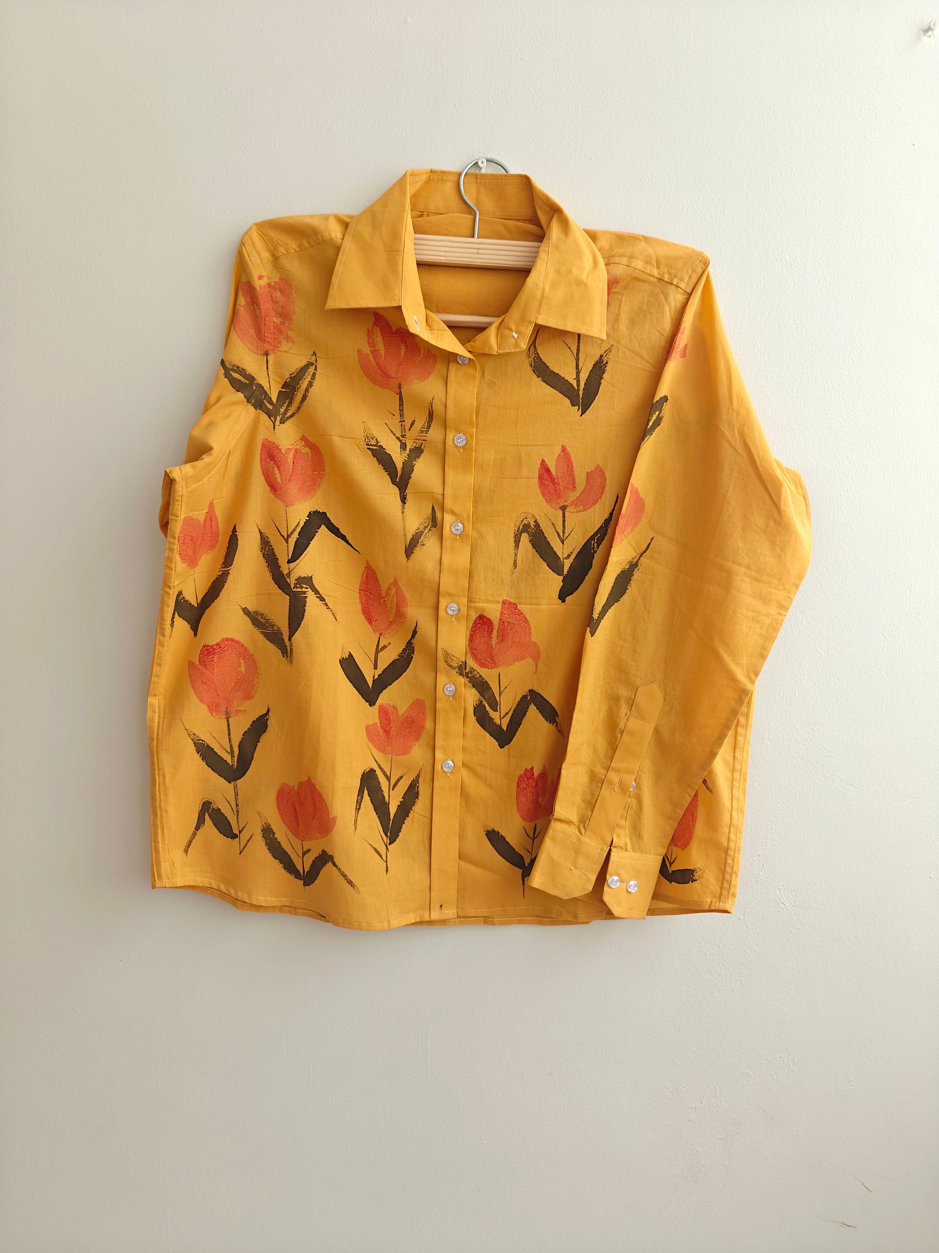 Tulips Painted Mul Shirt