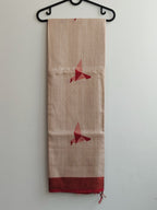 Origami Red Kosa Saree