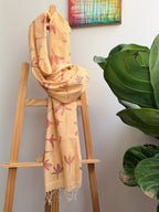 Pankhuri Painted Cotton Stole