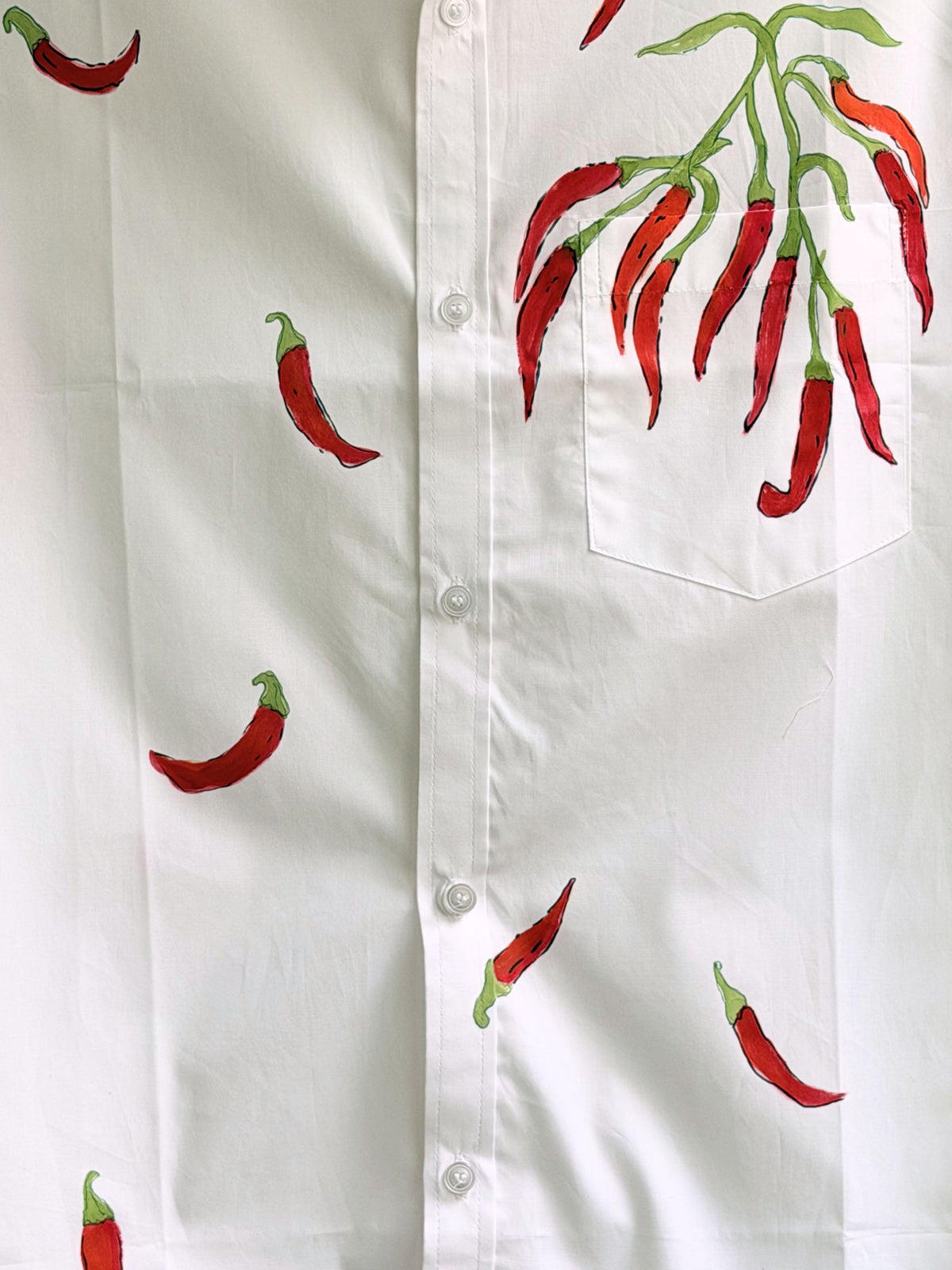 Mirchi Painted Half Shirt