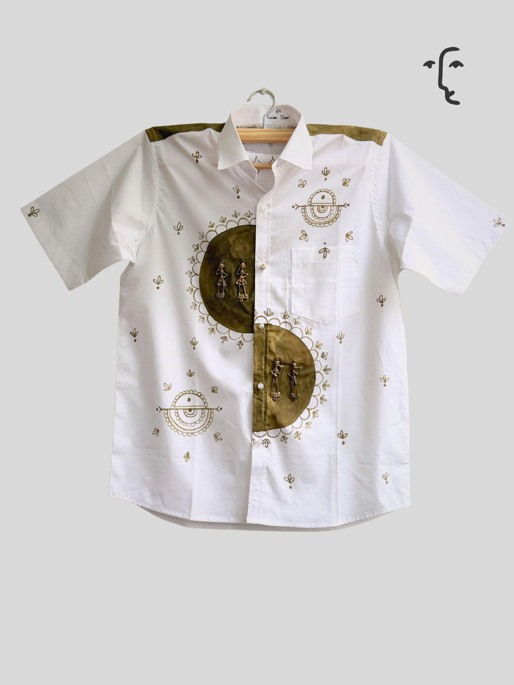 Dhokra Painted Half Shirt