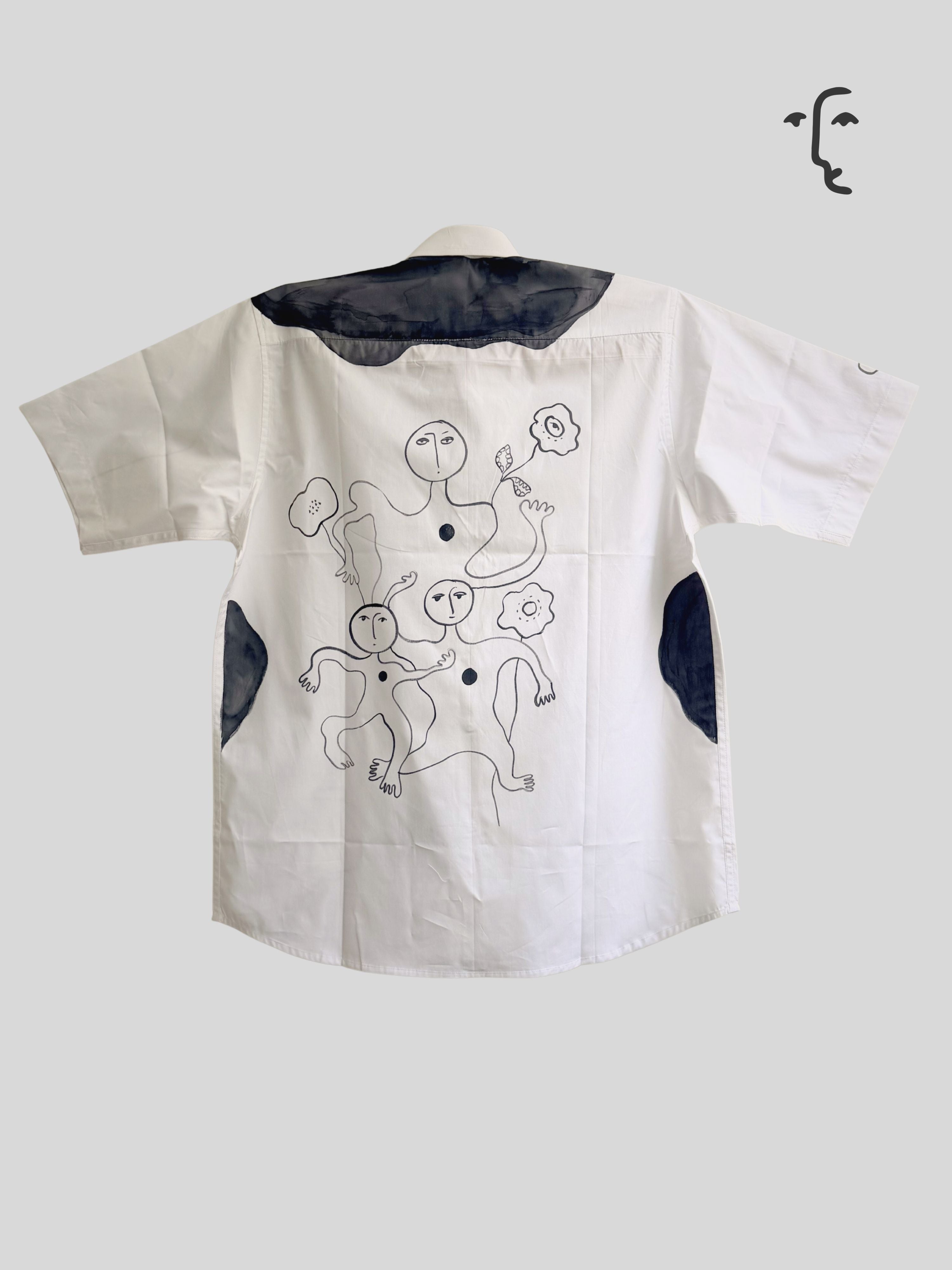 Dark Sun Painted Half Shirt