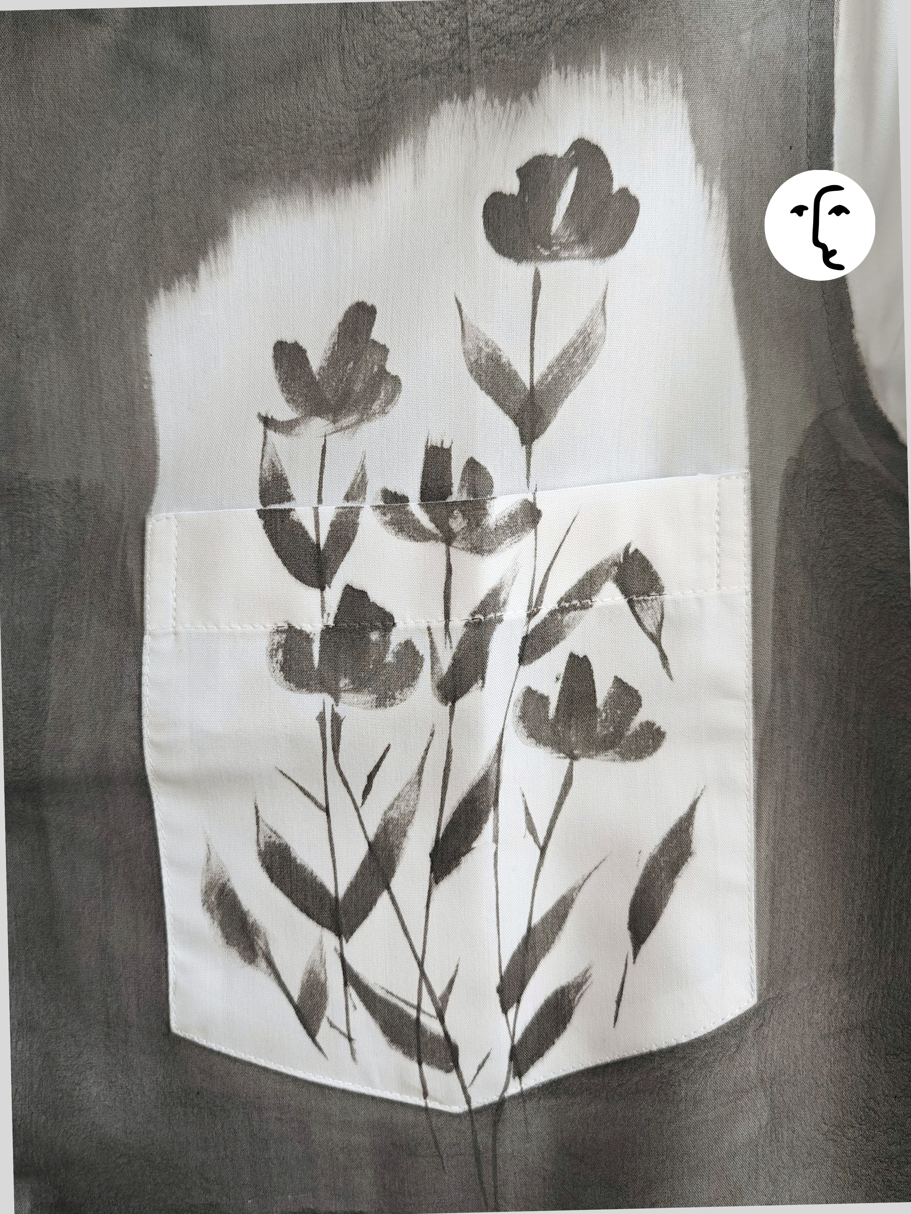 Black Phool Half Shirt