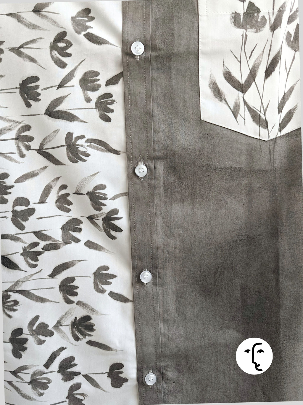 Black Phool Half Shirt