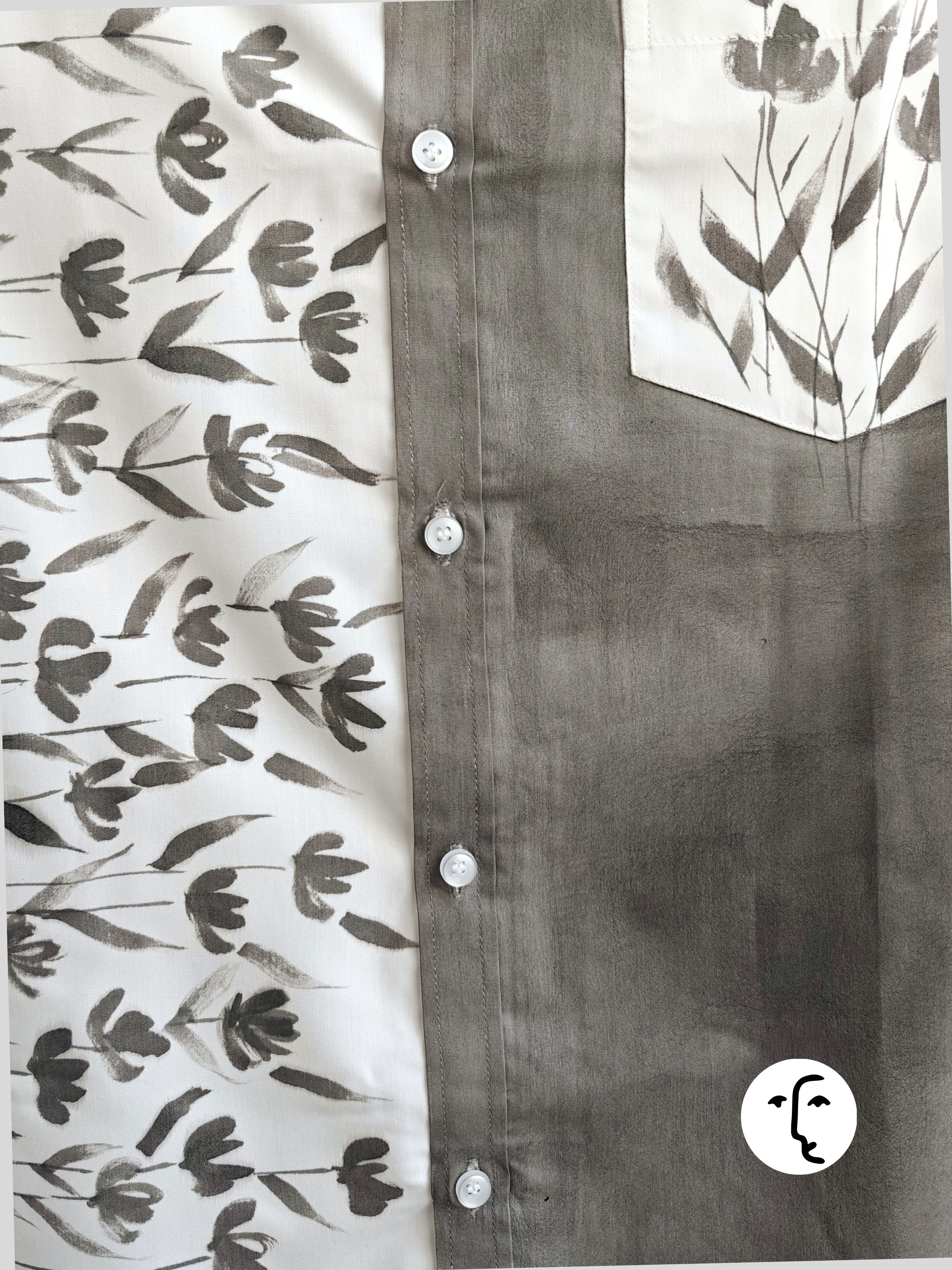 Black Phool Half Shirt