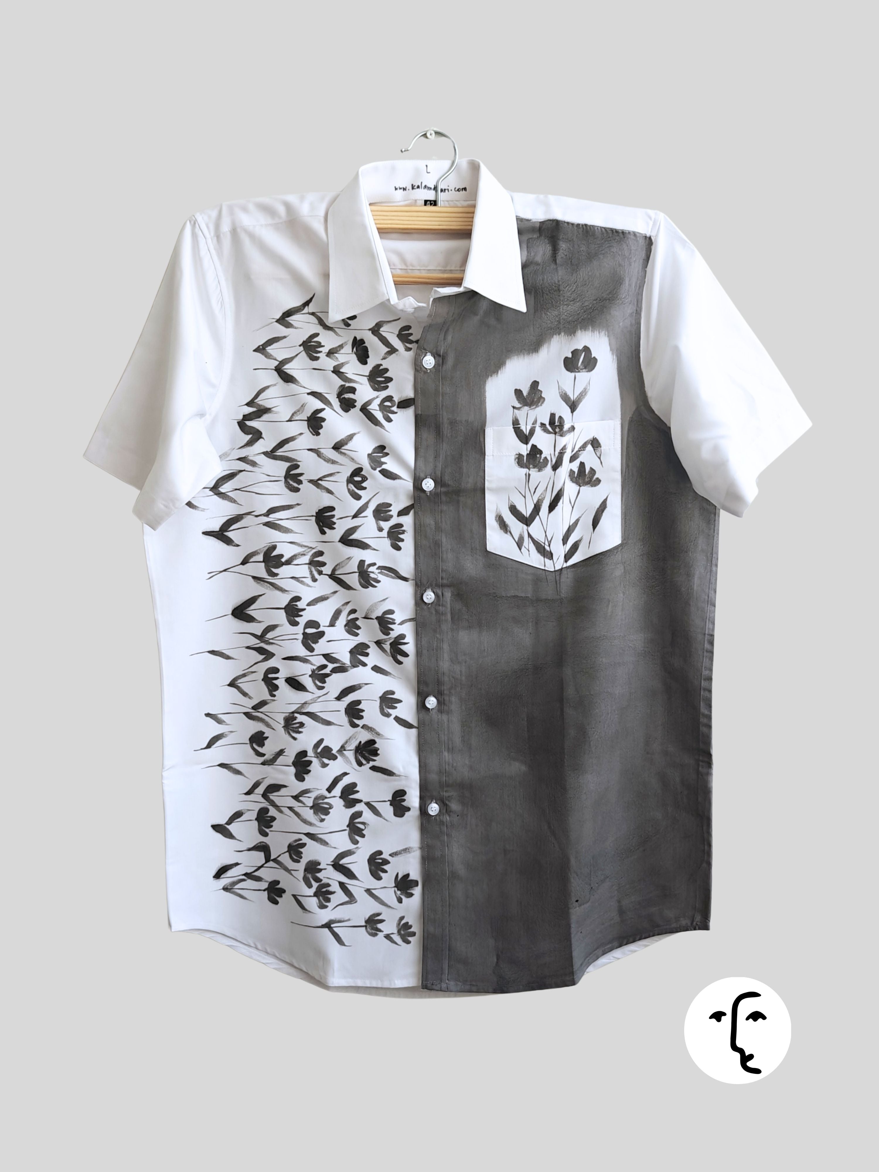Black Phool Half Shirt