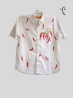 Mirchi Painted Half Shirt