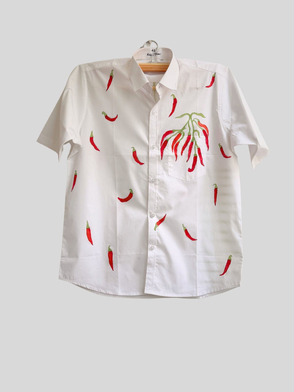 Mirchi Painted Half Shirt