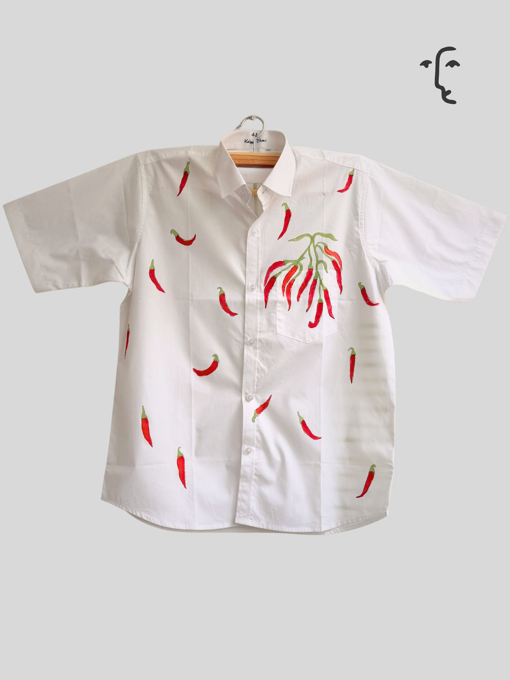 Mirchi Painted Half Shirt