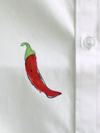 Mirchi Painted Half Shirt