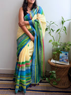 Lehar Painted Mul Cotton Saree