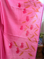 Daisy Painted Mul Cotton Saree