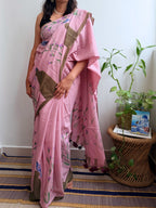 Lilly Painted Mul Cotton Saree