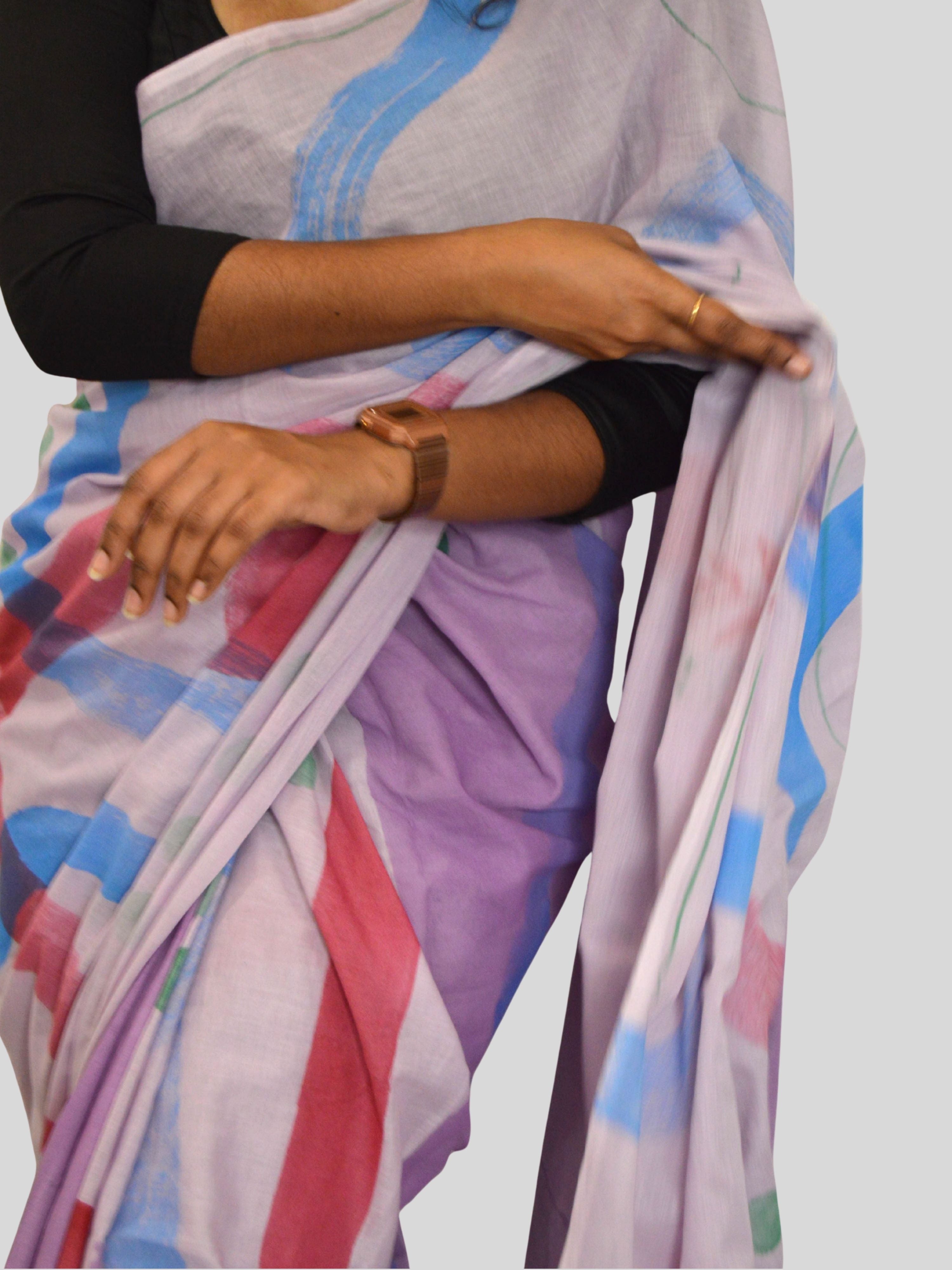 Jamini Painted Mul Cotton Saree