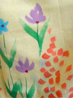 Wildflowers Painted Mul Cotton Saree