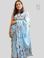 Daisy Painted Mul Cotton Sares
