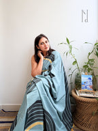 Deco Painted Mul Cotton Saree