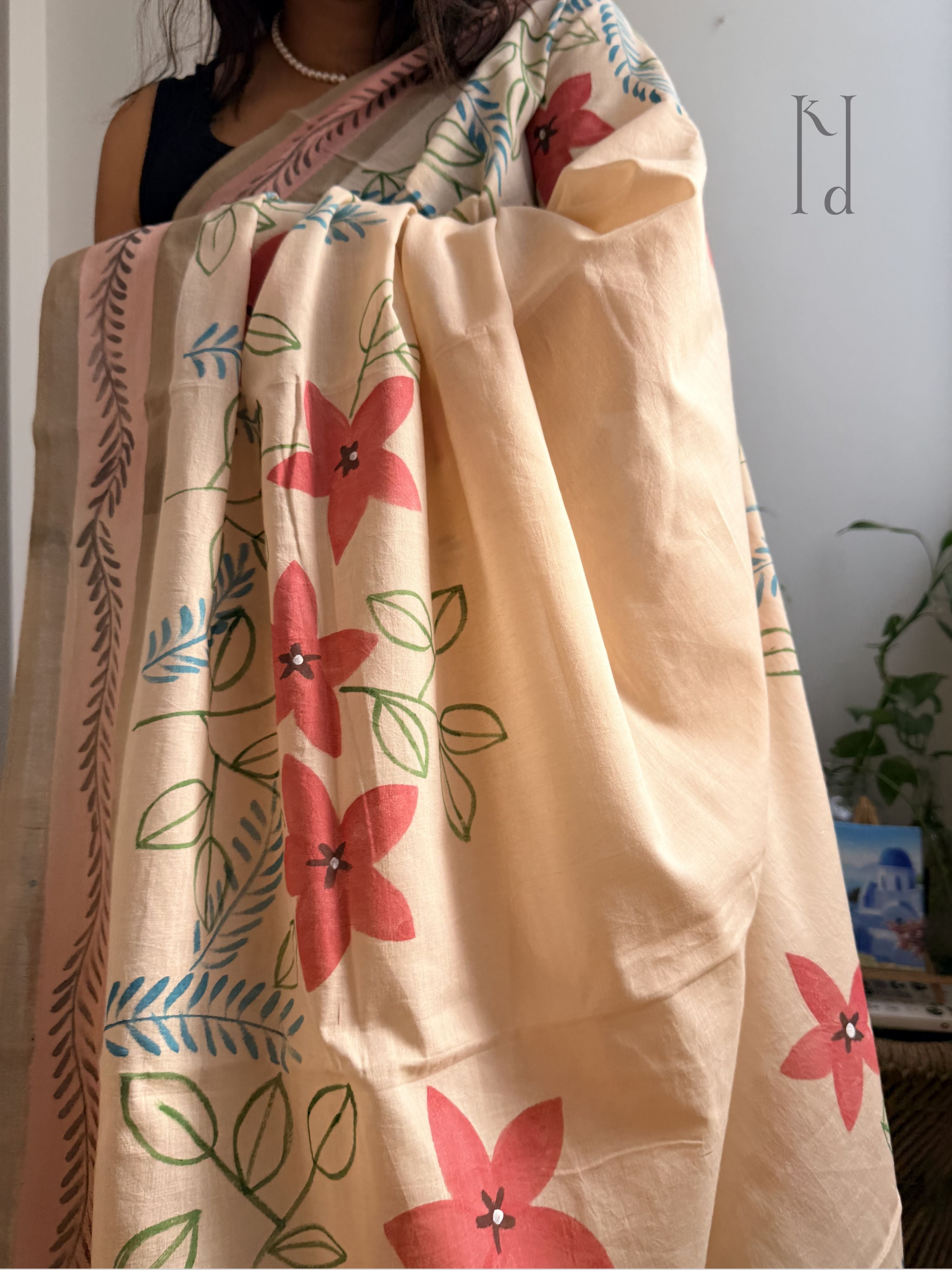 Fida Painted Mul Cotton Saree