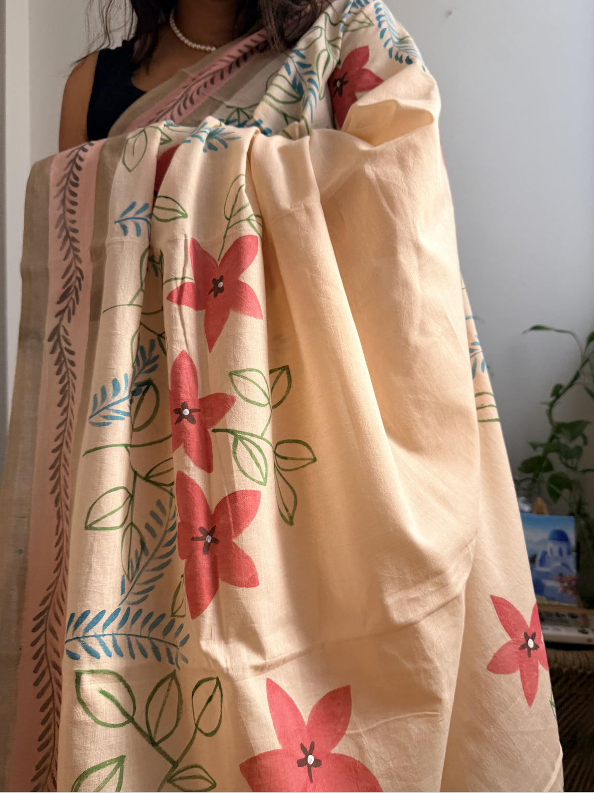 Fida Painted Mul Cotton Saree