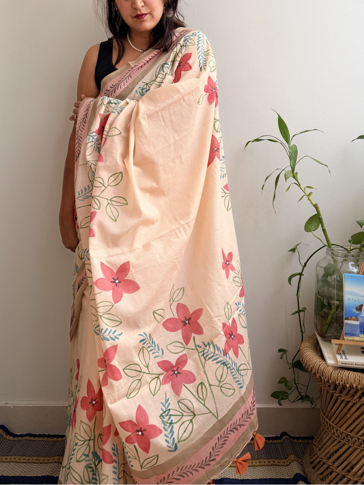 Fida Painted Mul Cotton Saree