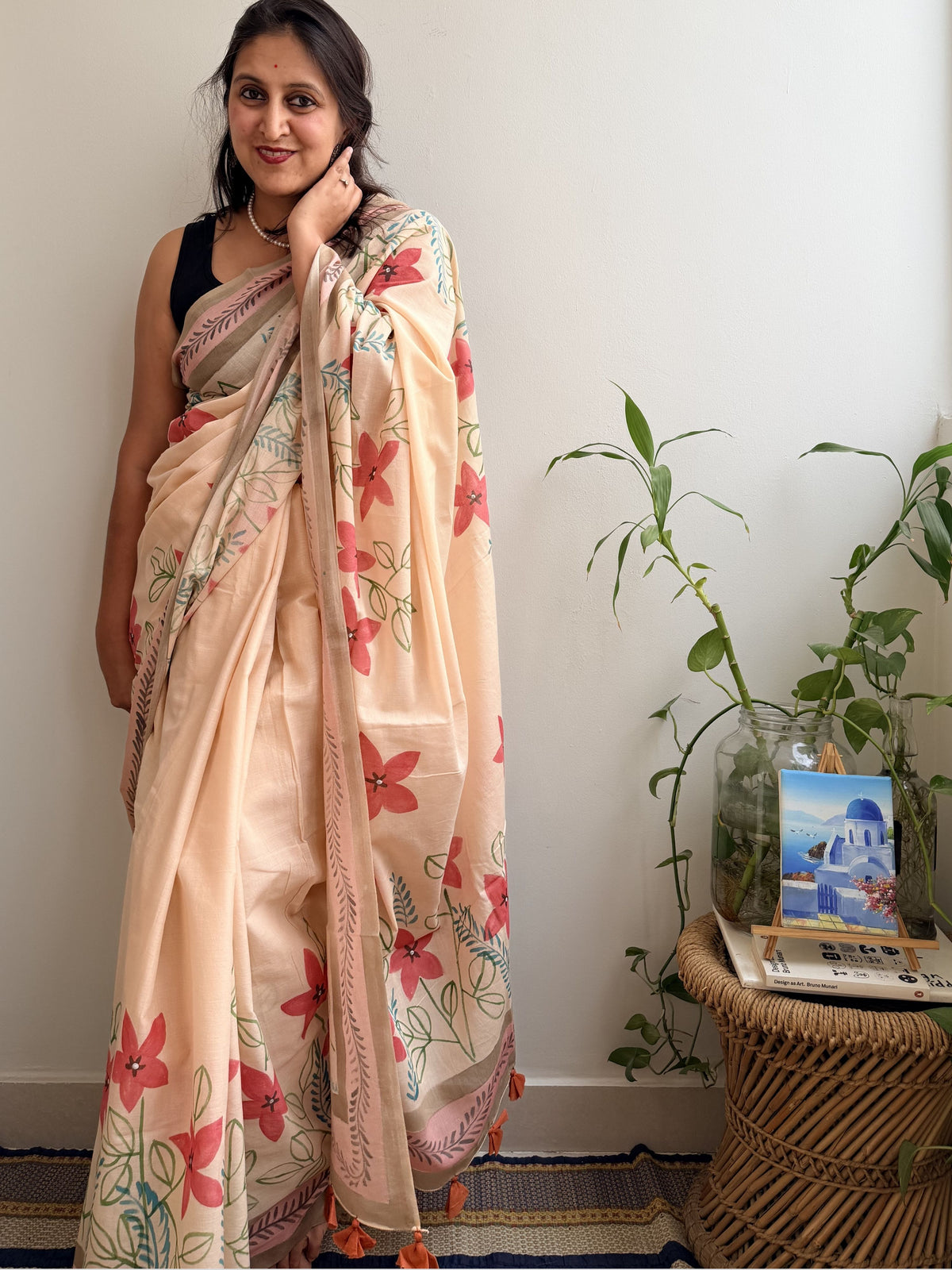 Fida Painted Mul Cotton Saree
