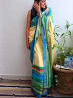 Lehar Painted Mul Cotton Saree