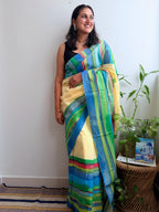 Lehar Painted Mul Cotton Saree