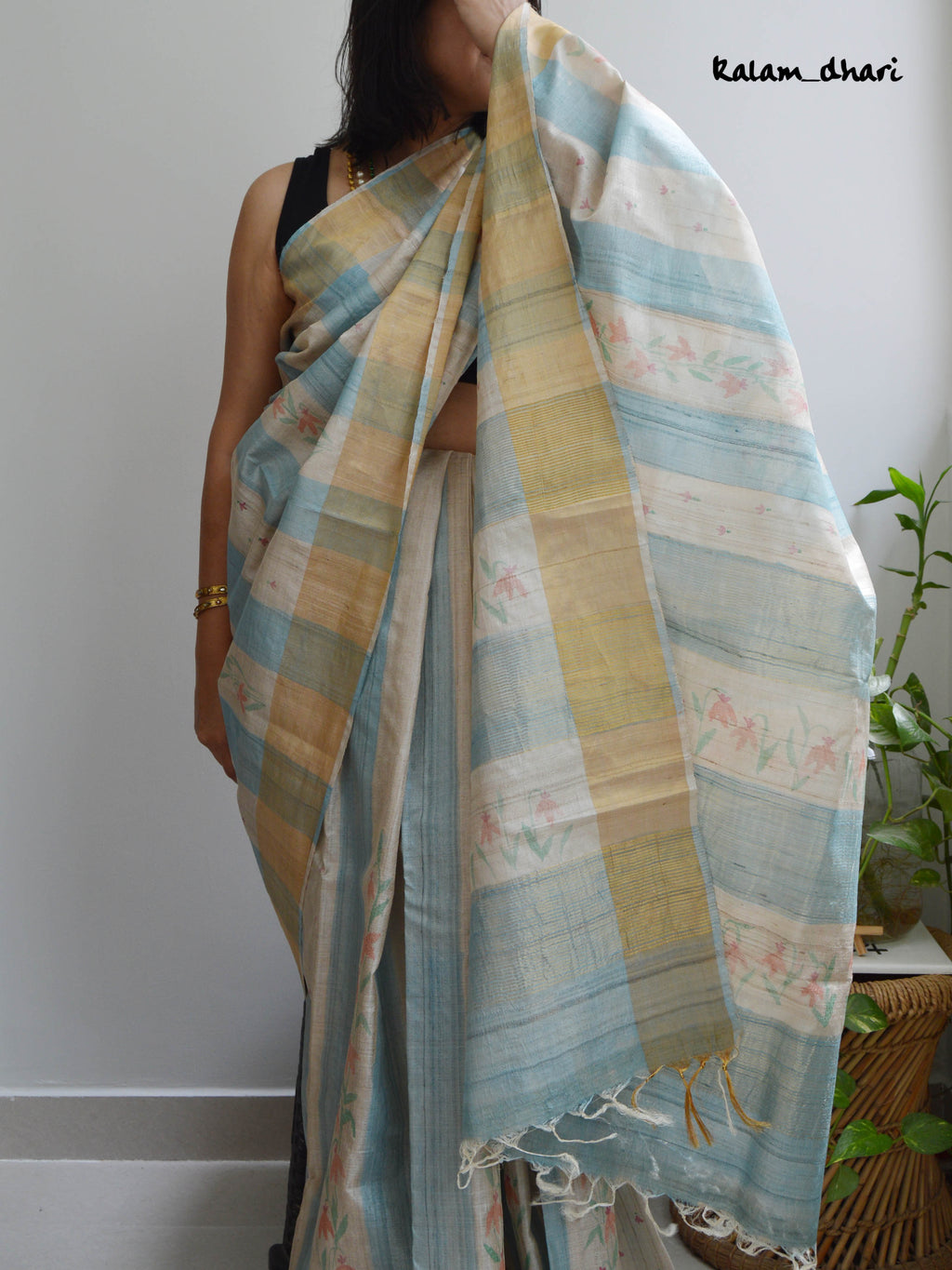 Dhaari Painted Kosa Silk Saree