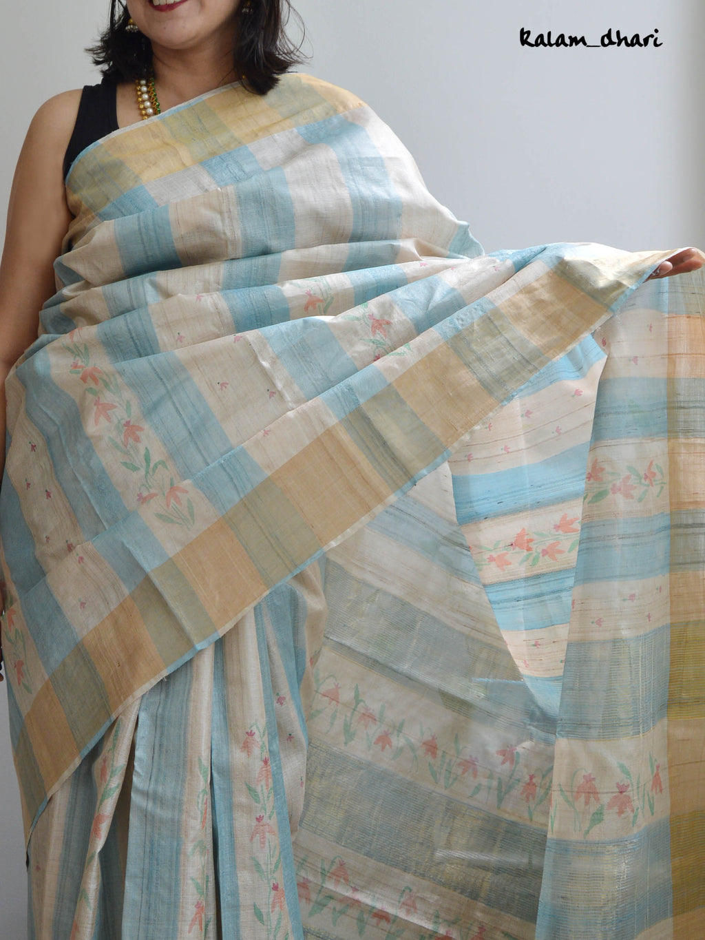 Dhaari Painted Kosa Silk Saree
