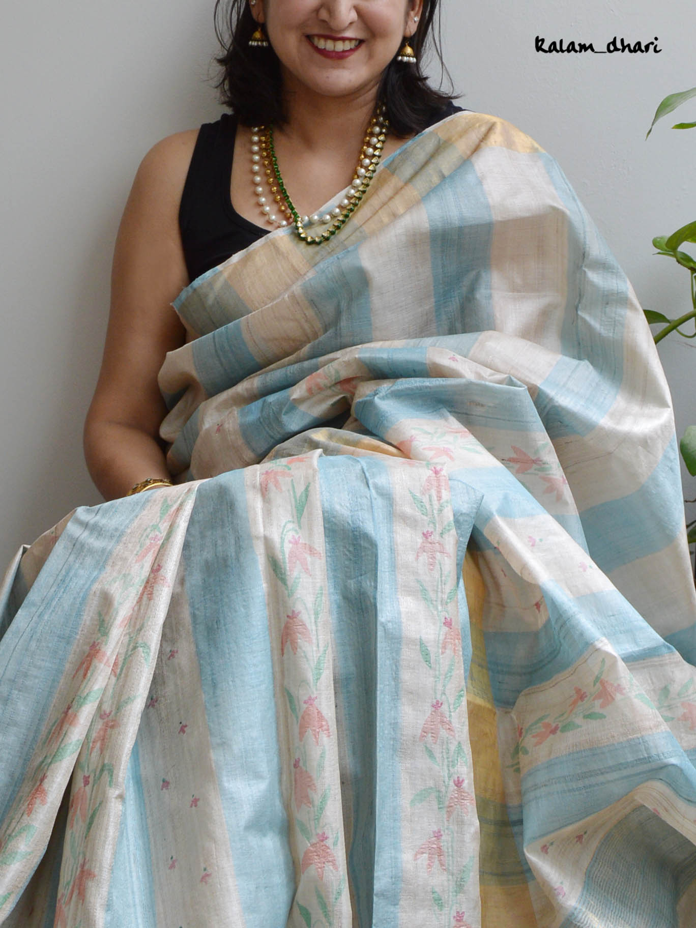 Dhaari Painted Kosa Silk Saree