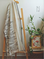Rainforest Muslin Cotton Painted Stole