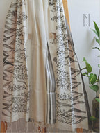 Rainforest Muslin Cotton Painted Stole