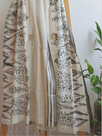 Rainforest Painted Cotton Stole