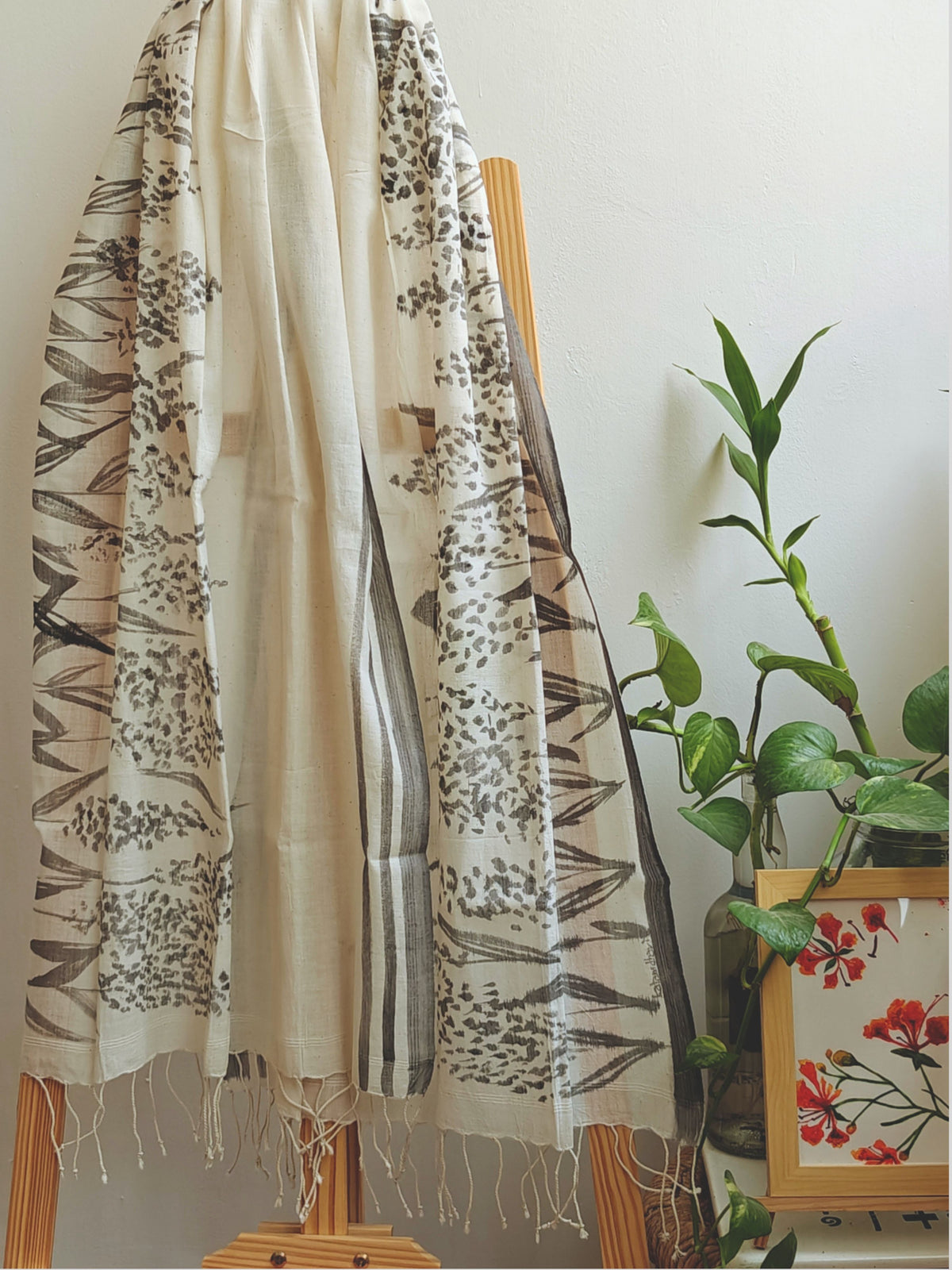 Rainforest Painted Cotton Stole
