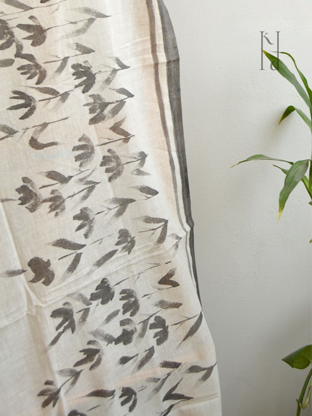 Phool Muslin Cotton Painted Stole