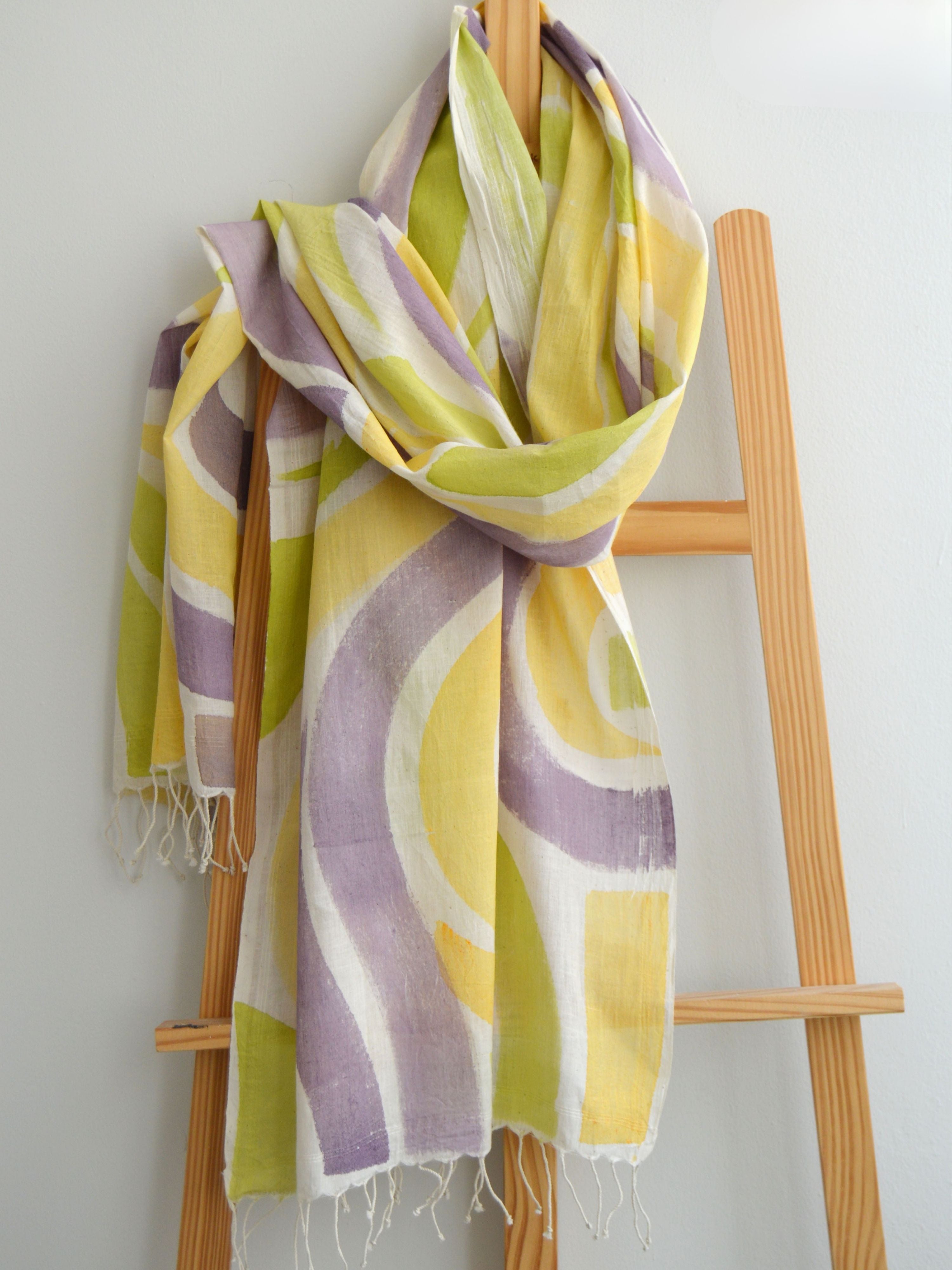 Vaayu Painted Cotton Stole