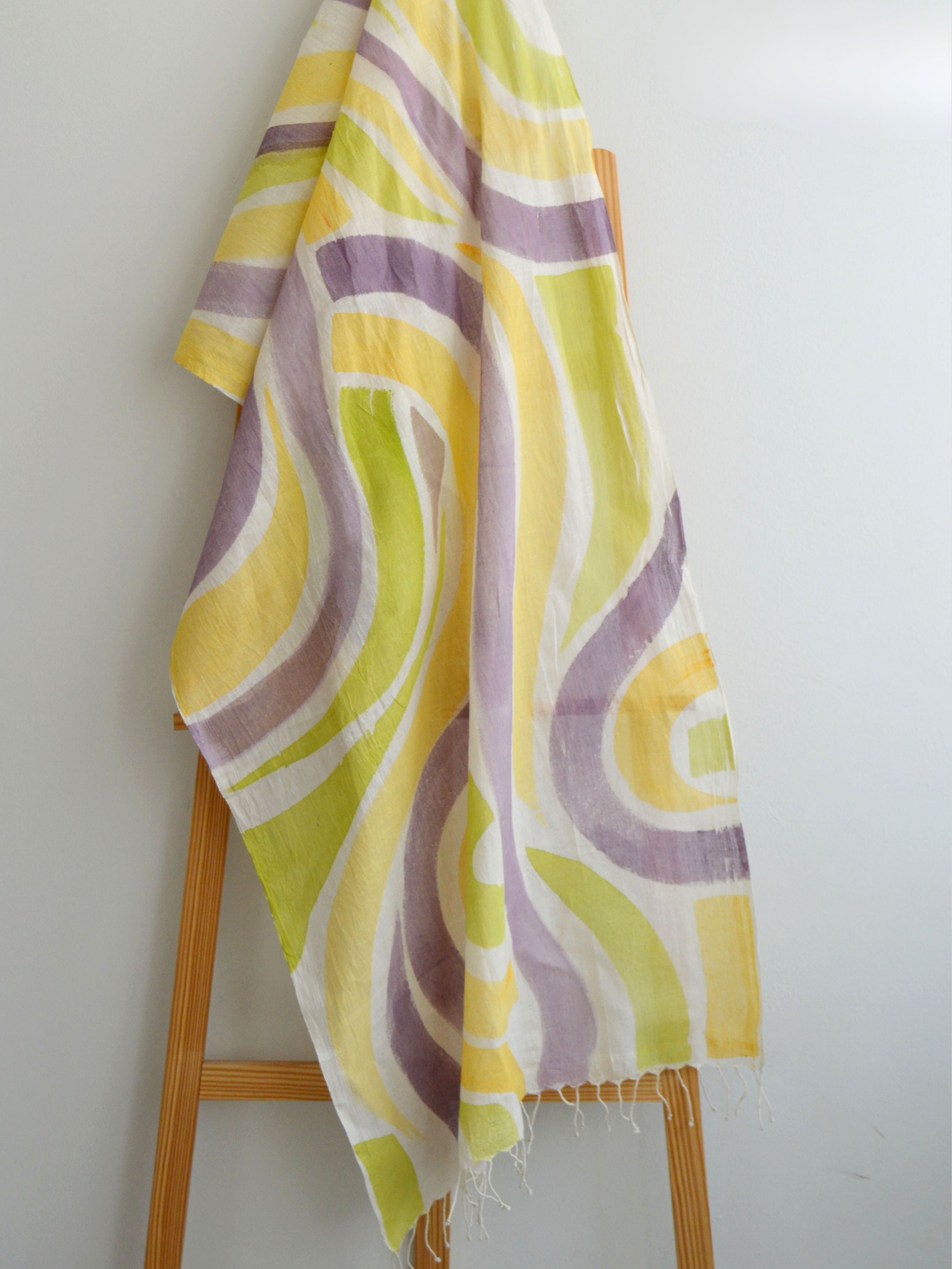 Vaayu Painted Cotton Stole