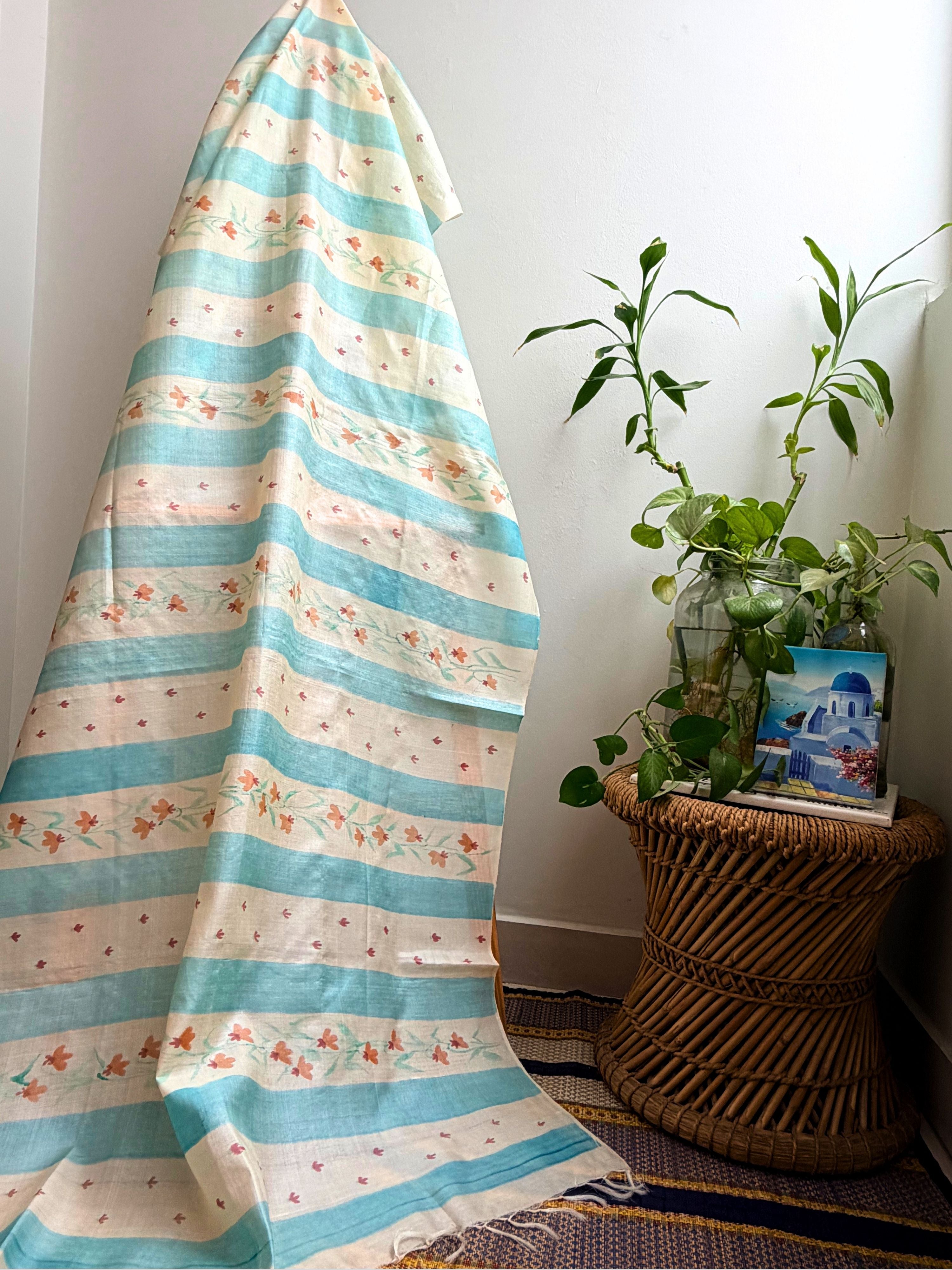 Dhaari Painted Silk Dupatta