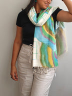 Agate Painted Cotton Stole