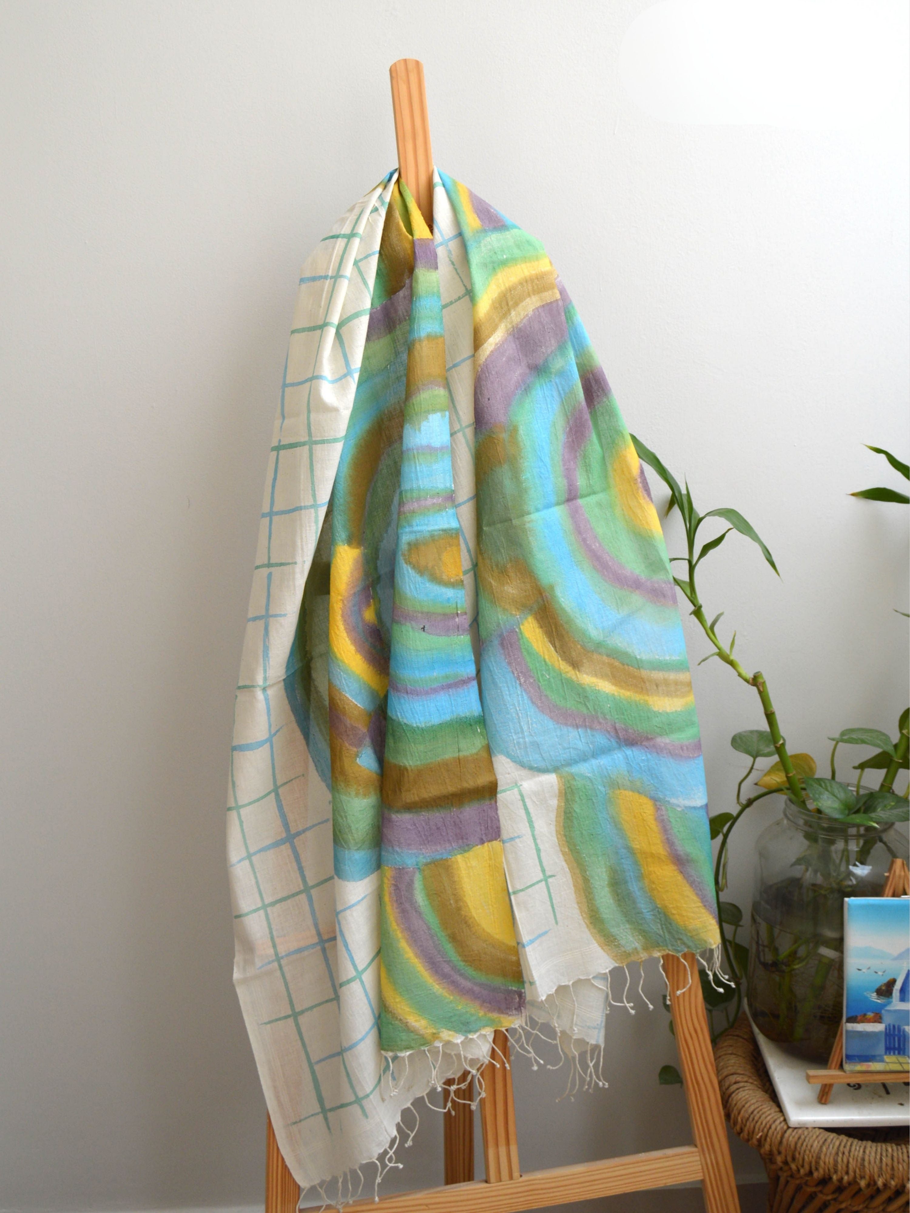 Agate Painted Cotton Stole