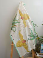 Orchids Painted Cotton Stole