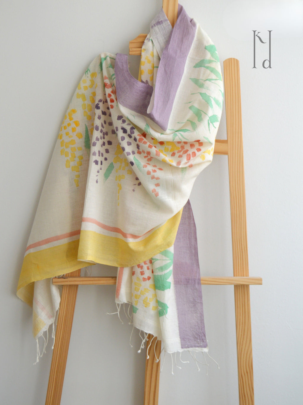 Delphi Muslin Cotton Painted Stole